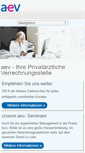 Mobile Screenshot of aev.de